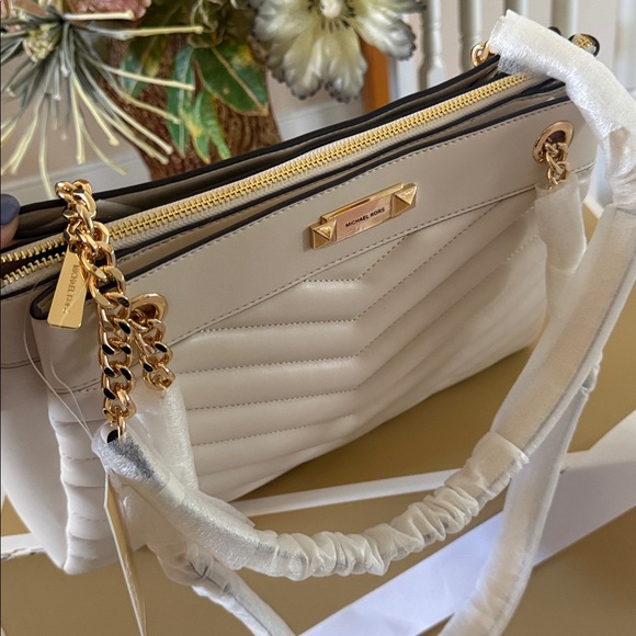 Michael Kors Whitney Large Shoulder Tote Gold Hardware 13x10 - Picture 6 of 9